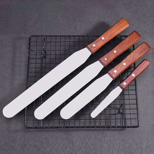 4/6/8/10 Inch Cake Spatula Butter Cream Icing Frosting Knife Smoother Stainless Steel Pastry Cake Decoration Tool Kitchen Gadget