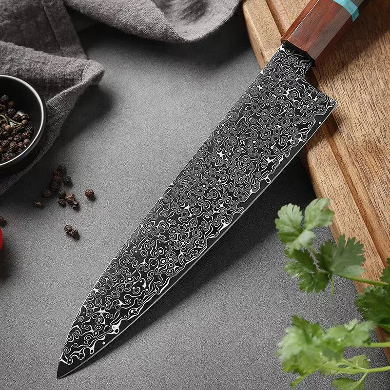 VG10 Damascus Blade Chef Knife for Cross-border Sales