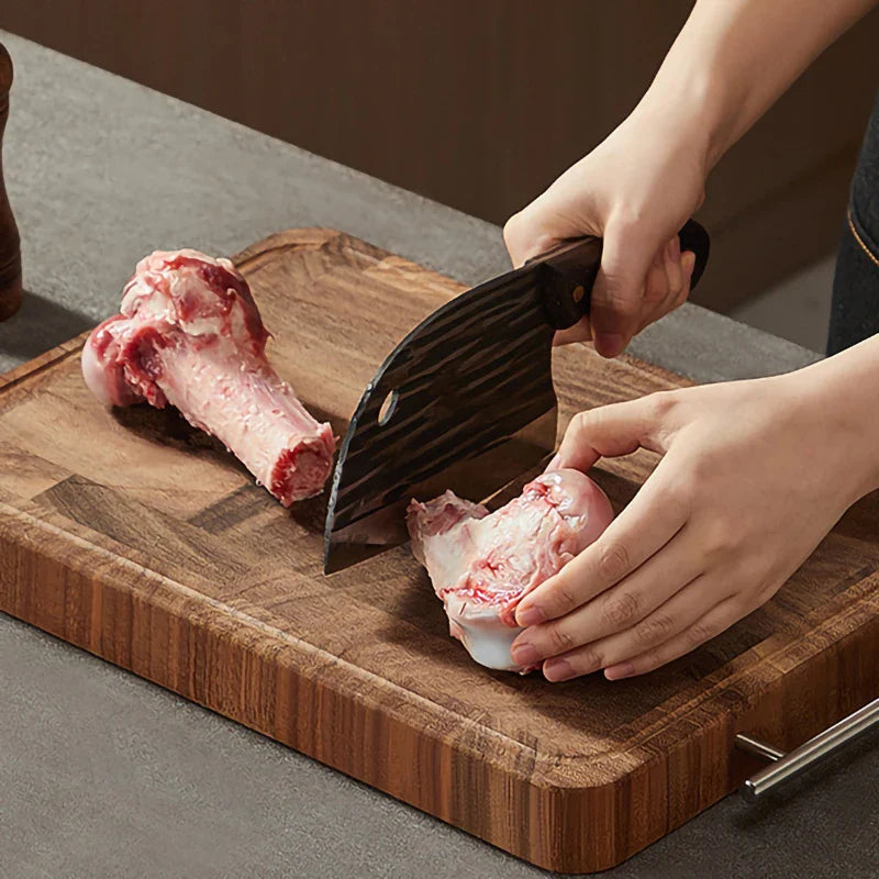 Wood chopping board Antibacterial mildew resistant double-sided usable Strong, durable and thick cutting board
